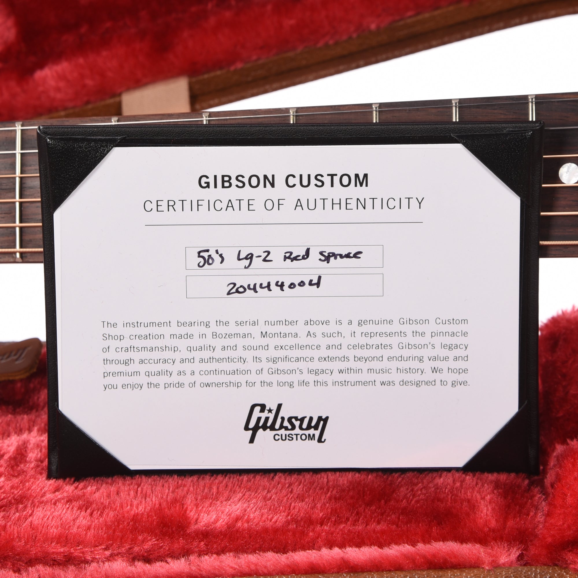 Gibson Original 50's LG-2 Original Vintage Sunburst Tight Burst Adirondack Spruce VOS Acoustic Guitars / OM and Auditorium