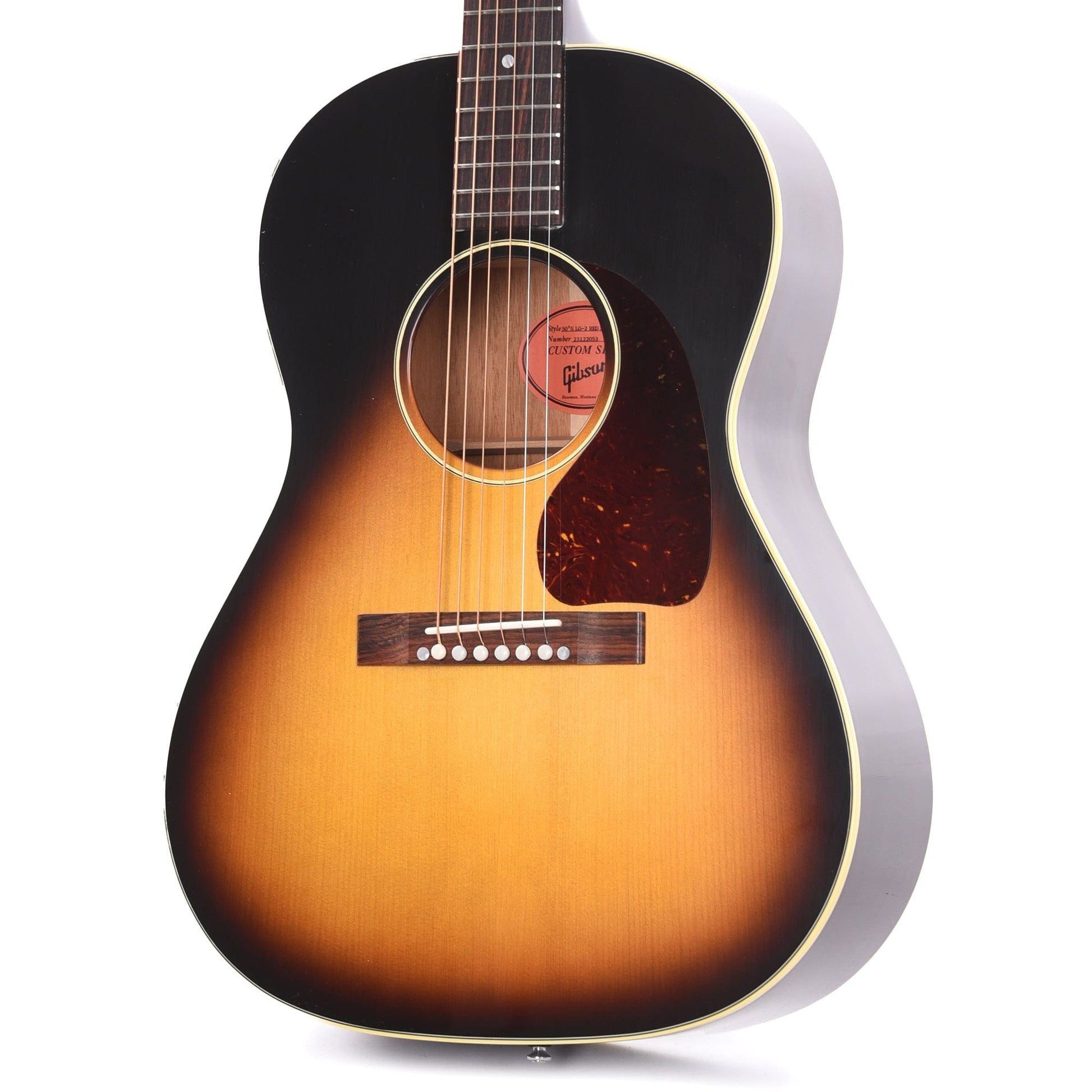 Gibson 50's LG-2 Original Vintage Sunburst Tight Burst Adirondack Spruce VOS Acoustic Guitars / Parlor