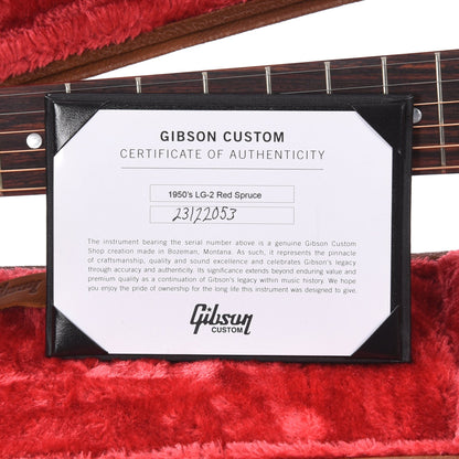 Gibson 50's LG-2 Original Vintage Sunburst Tight Burst Adirondack Spruce VOS Acoustic Guitars / Parlor