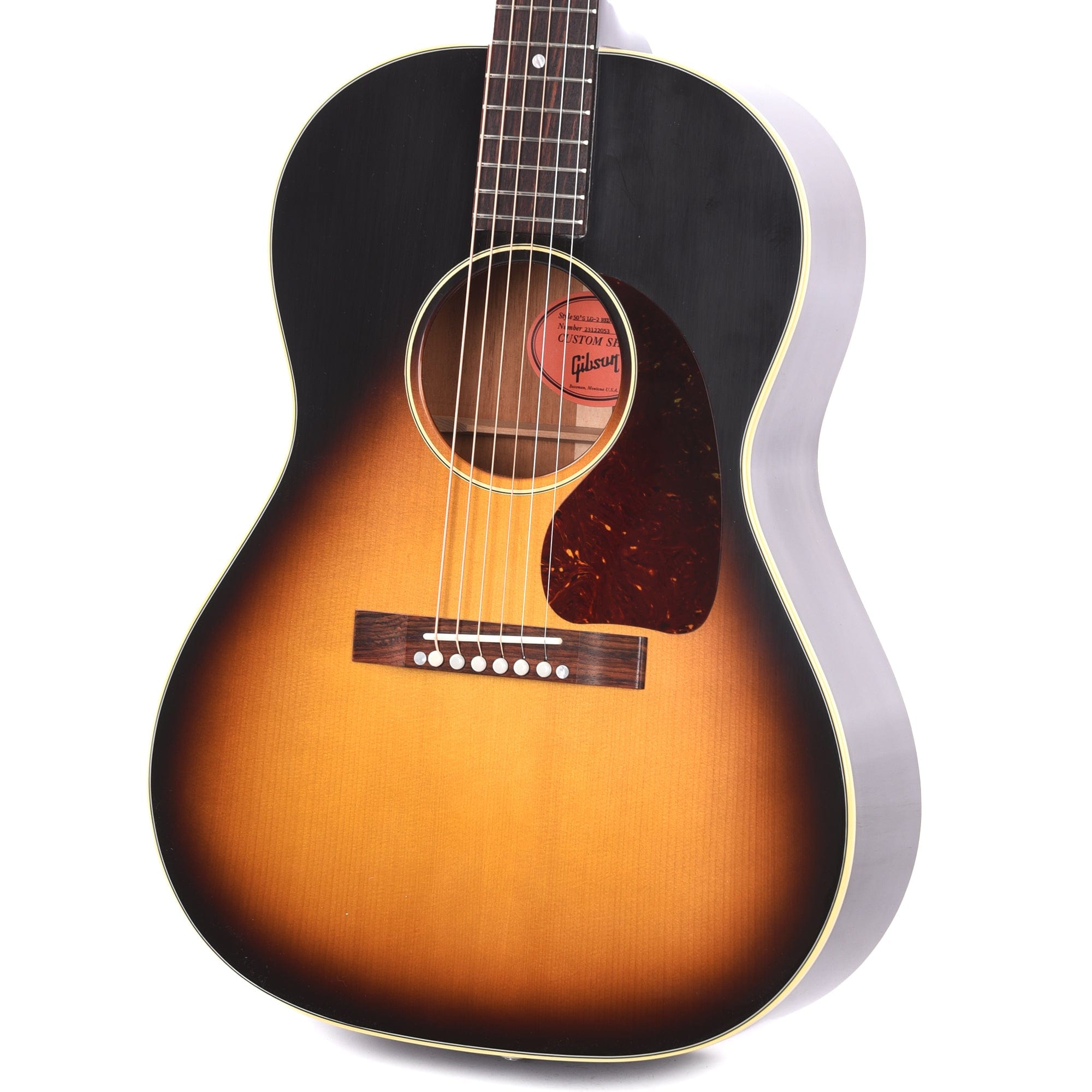 Gibson 50's LG-2 Original Vintage Sunburst Tight Burst Adirondack Spruce VOS Acoustic Guitars / Parlor