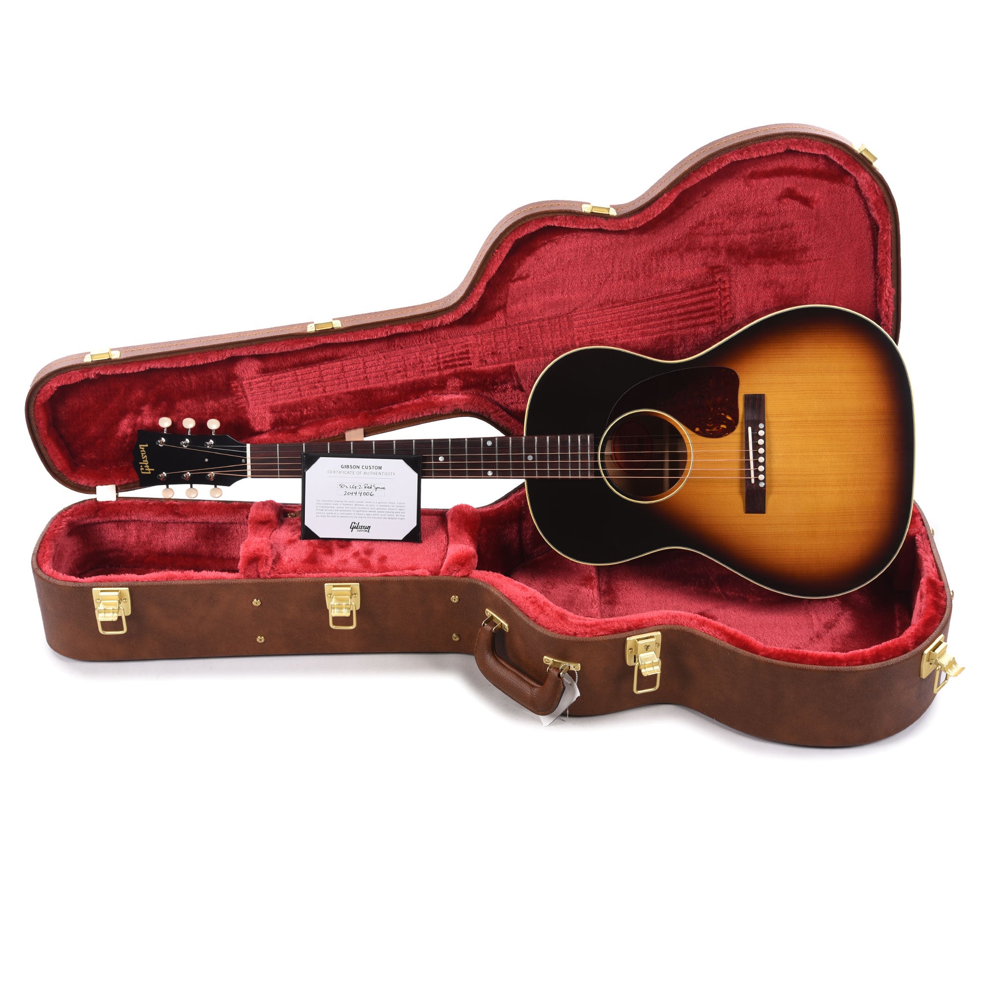Gibson Original 50's LG-2 Original Vintage Sunburst Tight Burst Adirondack Spruce VOS Acoustic Guitars / Parlor