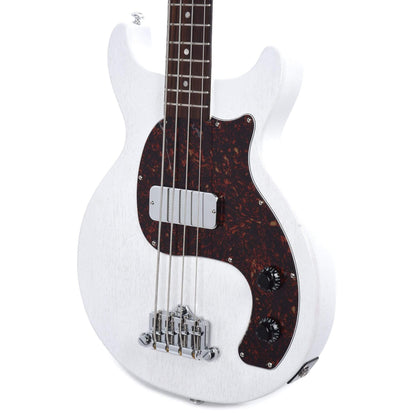 Gibson USA Les Paul Junior DC Bass Worn White w/Tortoise Pickguard & Chrome Cover Bass Guitars / 4-String