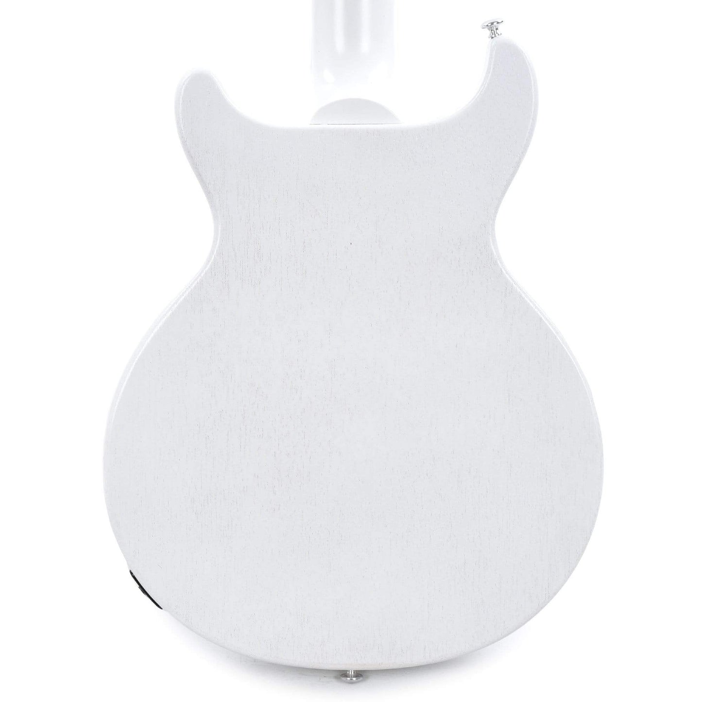 Gibson USA Les Paul Junior DC Bass Worn White w/Tortoise Pickguard & Chrome Cover Bass Guitars / 4-String