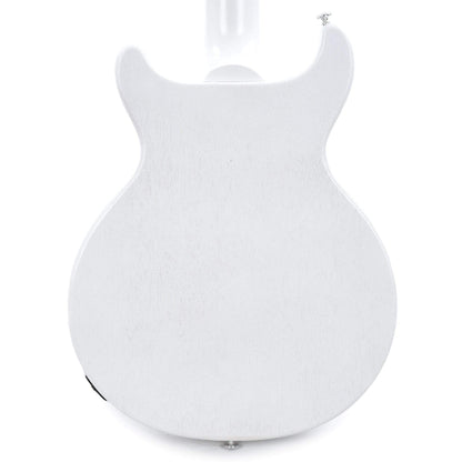 Gibson USA Les Paul Junior DC Bass Worn White w/Tortoise Pickguard & Chrome Cover Bass Guitars / 4-String