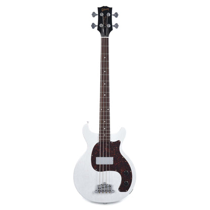Gibson USA Les Paul Junior DC Bass Worn White w/Tortoise Pickguard & Chrome Cover Bass Guitars / 4-String