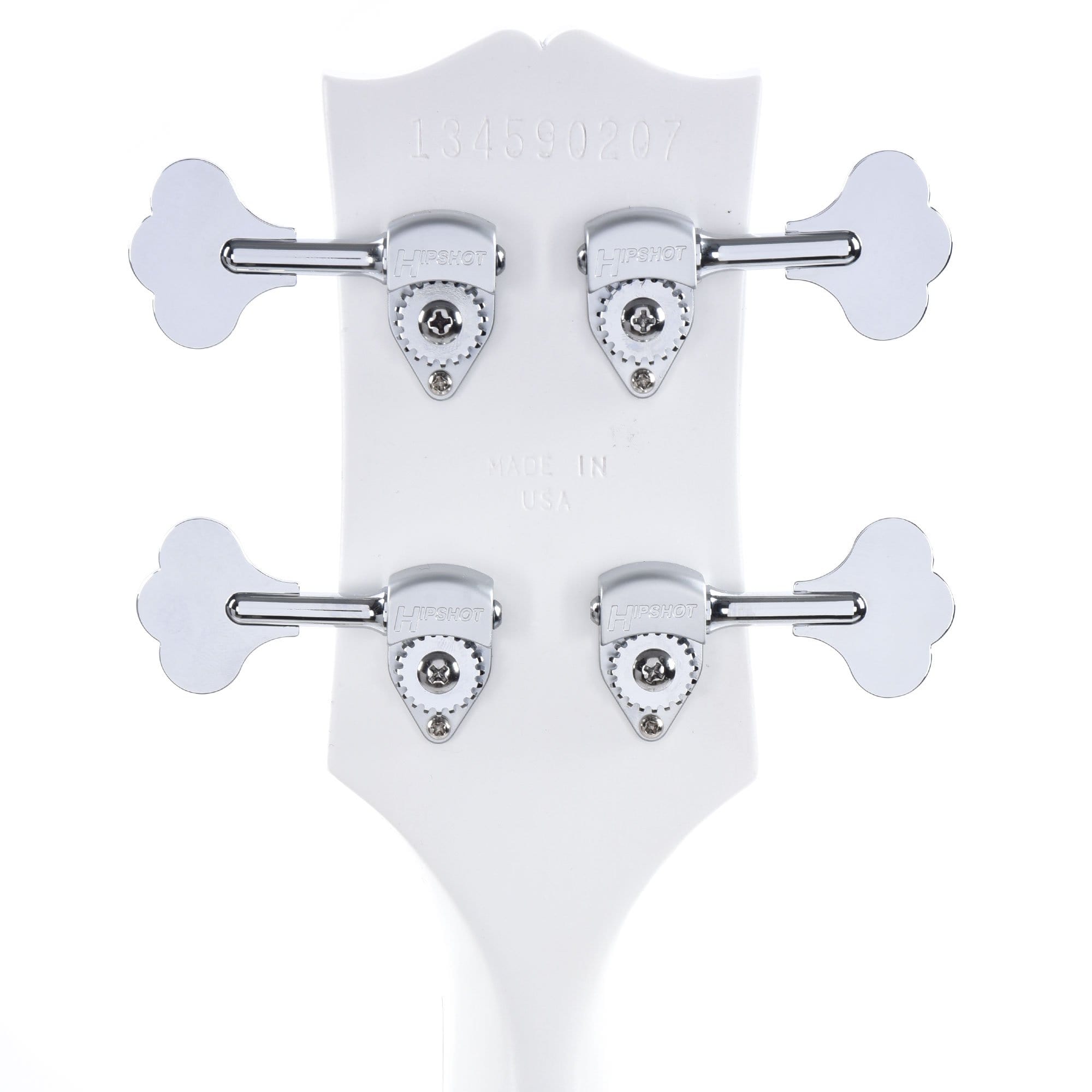 Gibson USA Les Paul Junior DC Bass Worn White w/Tortoise Pickguard & Chrome Cover Bass Guitars / 4-String