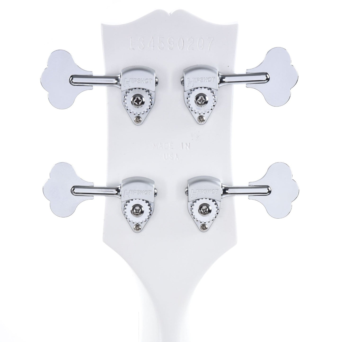 Gibson USA Les Paul Junior DC Bass Worn White w/Tortoise Pickguard & Chrome Cover Bass Guitars / 4-String