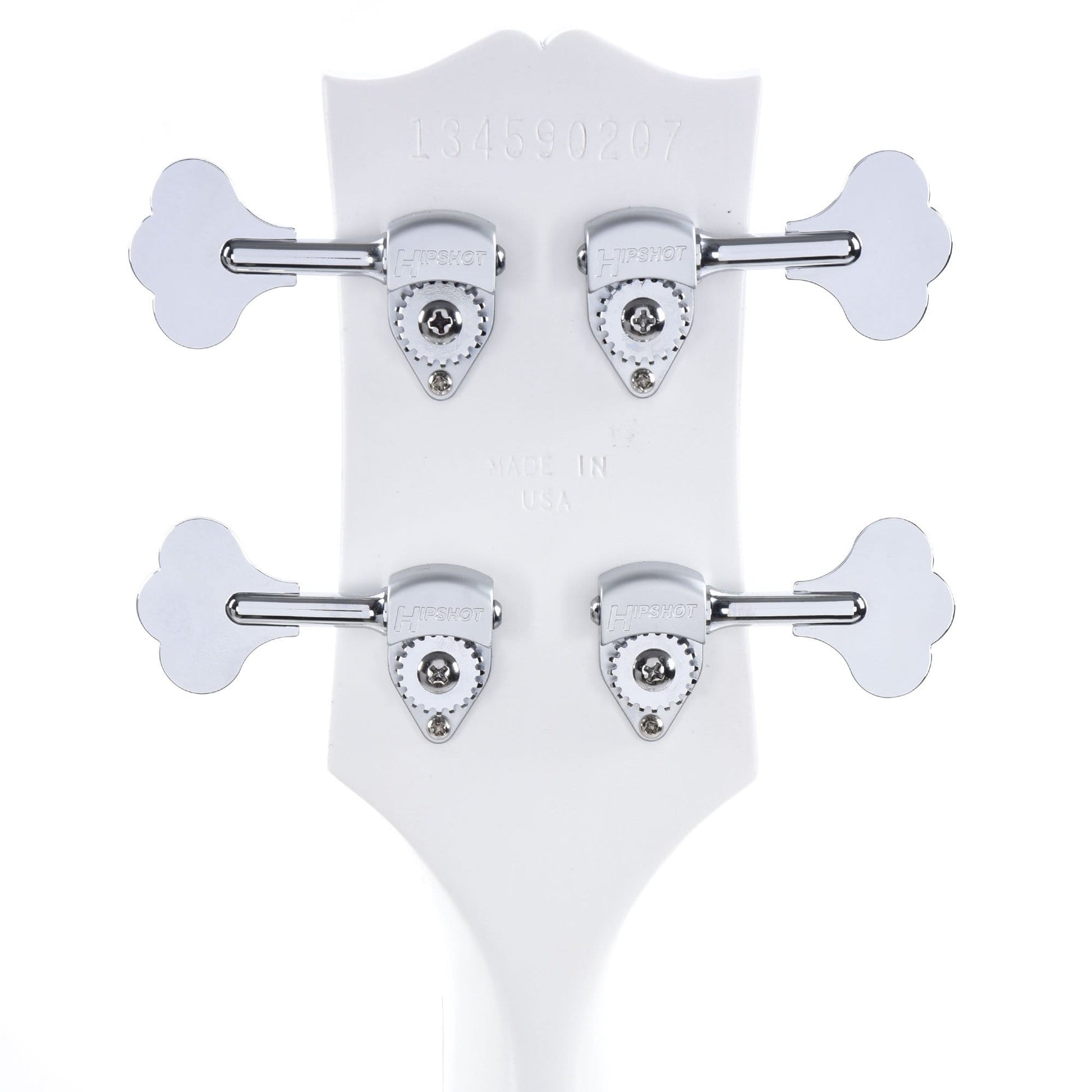 Gibson USA Les Paul Junior DC Bass Worn White w/Tortoise Pickguard & Chrome Cover Bass Guitars / 4-String