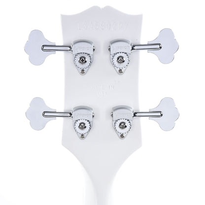 Gibson USA Les Paul Junior DC Bass Worn White w/Tortoise Pickguard & Chrome Cover Bass Guitars / 4-String