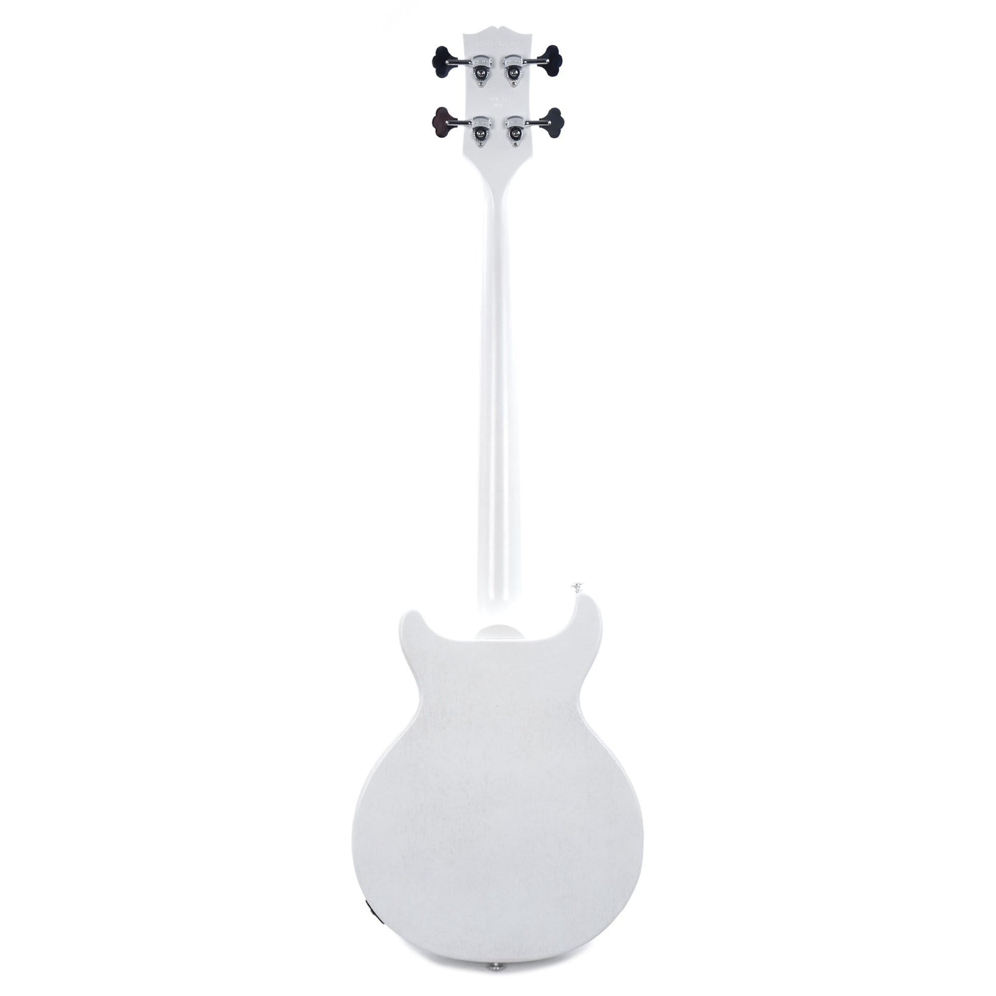 Gibson USA Les Paul Junior DC Bass Worn White w/Tortoise Pickguard & Chrome Cover Bass Guitars / 4-String