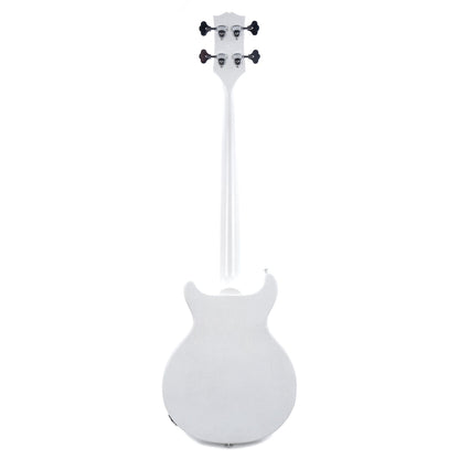 Gibson USA Les Paul Junior DC Bass Worn White w/Tortoise Pickguard & Chrome Cover Bass Guitars / 4-String