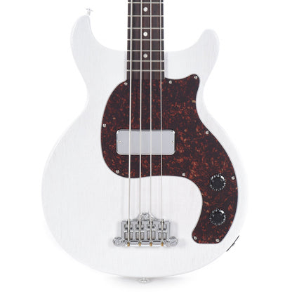 Gibson USA Les Paul Junior DC Bass Worn White w/Tortoise Pickguard & Chrome Cover Bass Guitars / 4-String