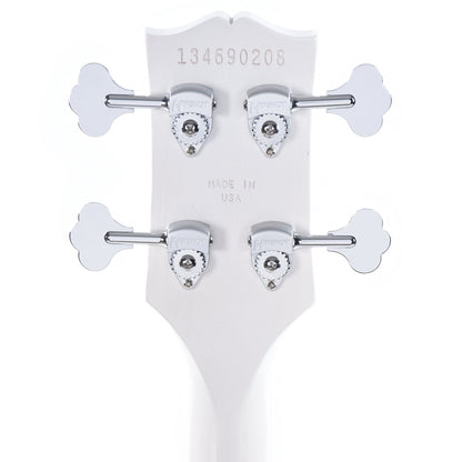 Gibson USA Les Paul Junior DC Bass Worn White w/Tortoise Pickguard & Chrome Cover Bass Guitars / 4-String