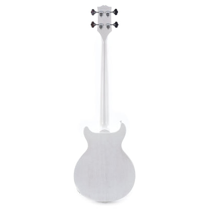 Gibson USA Les Paul Junior DC Bass Worn White w/Tortoise Pickguard & Chrome Cover Bass Guitars / 4-String