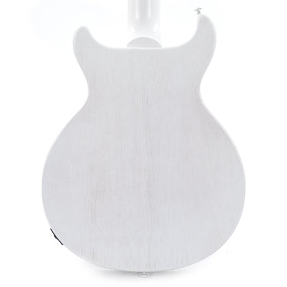 Gibson USA Les Paul Junior DC Bass Worn White w/Tortoise Pickguard & Chrome Cover Bass Guitars / 4-String