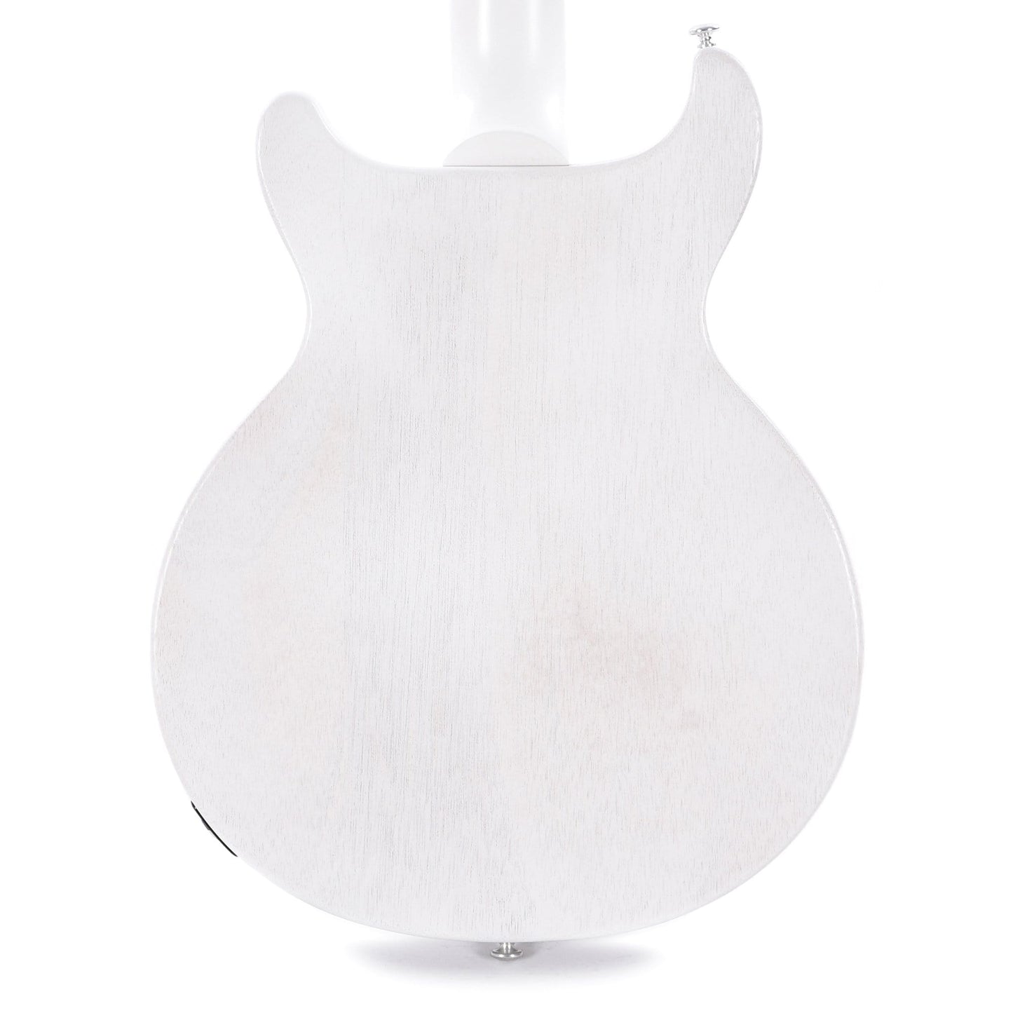 Gibson USA Les Paul Junior DC Bass Worn White w/Tortoise Pickguard & Chrome Cover Bass Guitars / 4-String