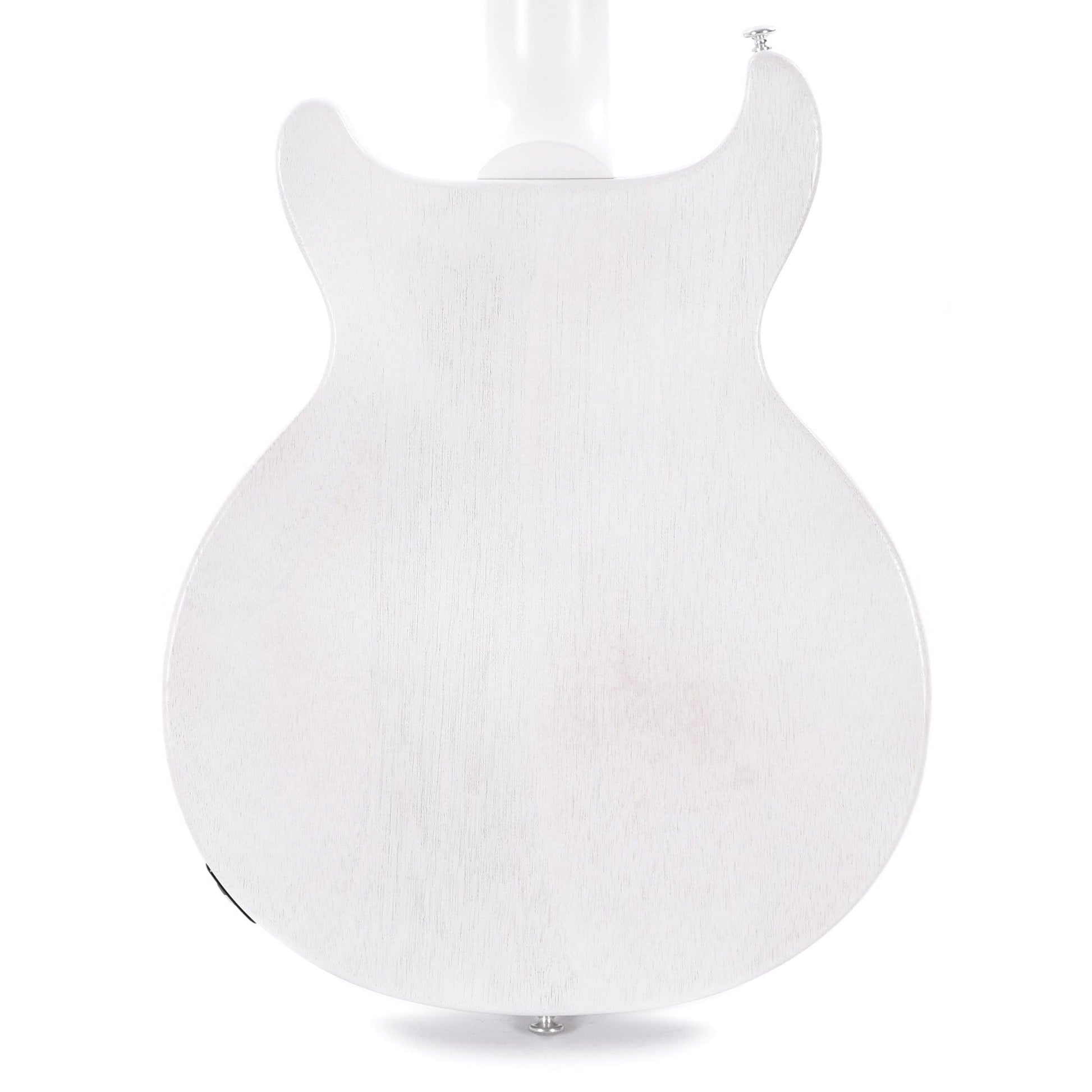 Gibson USA Les Paul Junior DC Bass Worn White w/Tortoise Pickguard & Chrome Cover Bass Guitars / 4-String