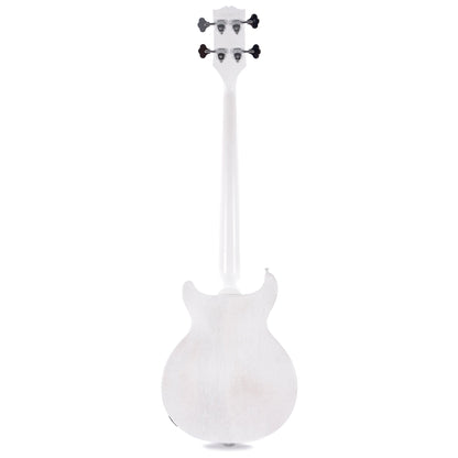 Gibson USA Les Paul Junior DC Bass Worn White w/Tortoise Pickguard & Chrome Cover Bass Guitars / 4-String