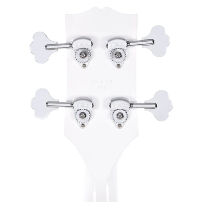 Gibson USA Les Paul Junior DC Bass Worn White w/Tortoise Pickguard & Chrome Cover Bass Guitars / 4-String