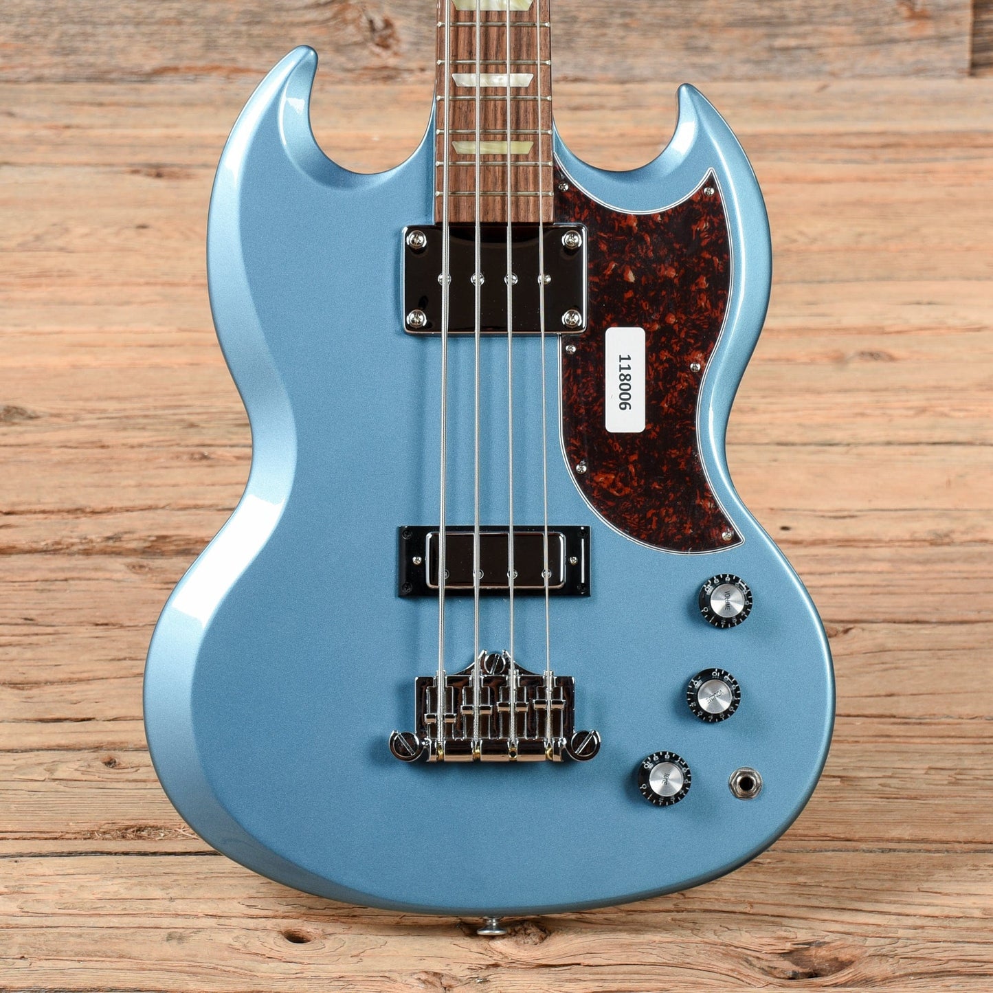 Gibson USA SG Standard Bass Pelham Blue w/Tortoise Pickguard Bass Guitars / 4-String