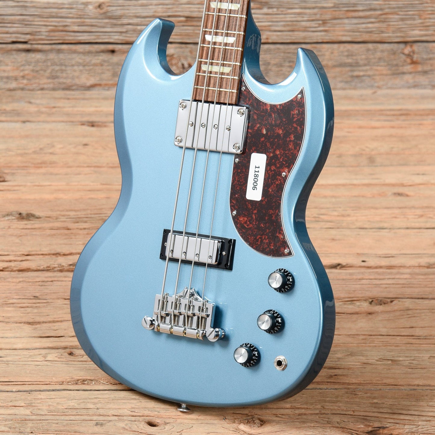 Gibson USA SG Standard Bass Pelham Blue w/Tortoise Pickguard Bass Guitars / 4-String