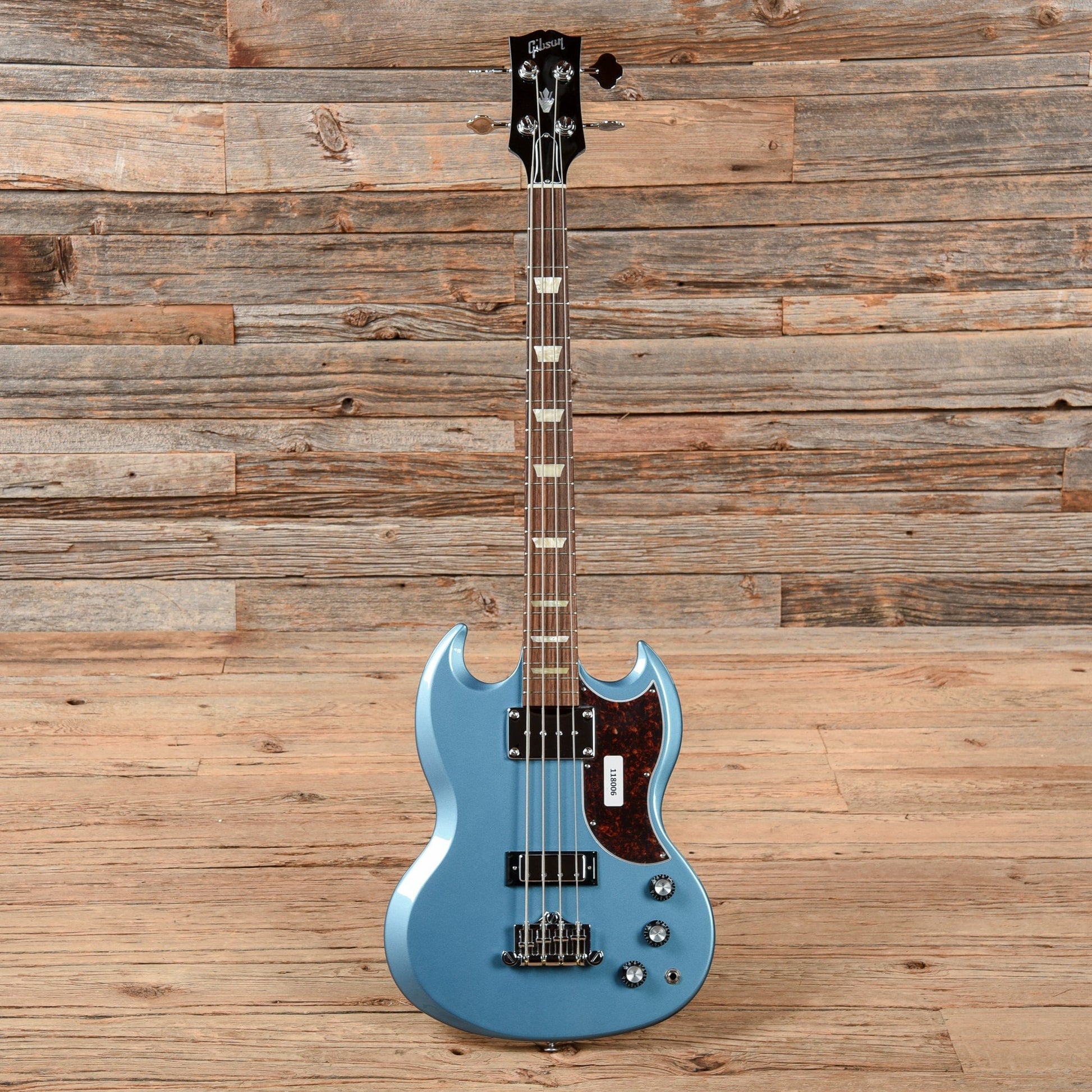 Gibson USA SG Standard Bass Pelham Blue w/Tortoise Pickguard Bass Guitars / 4-String