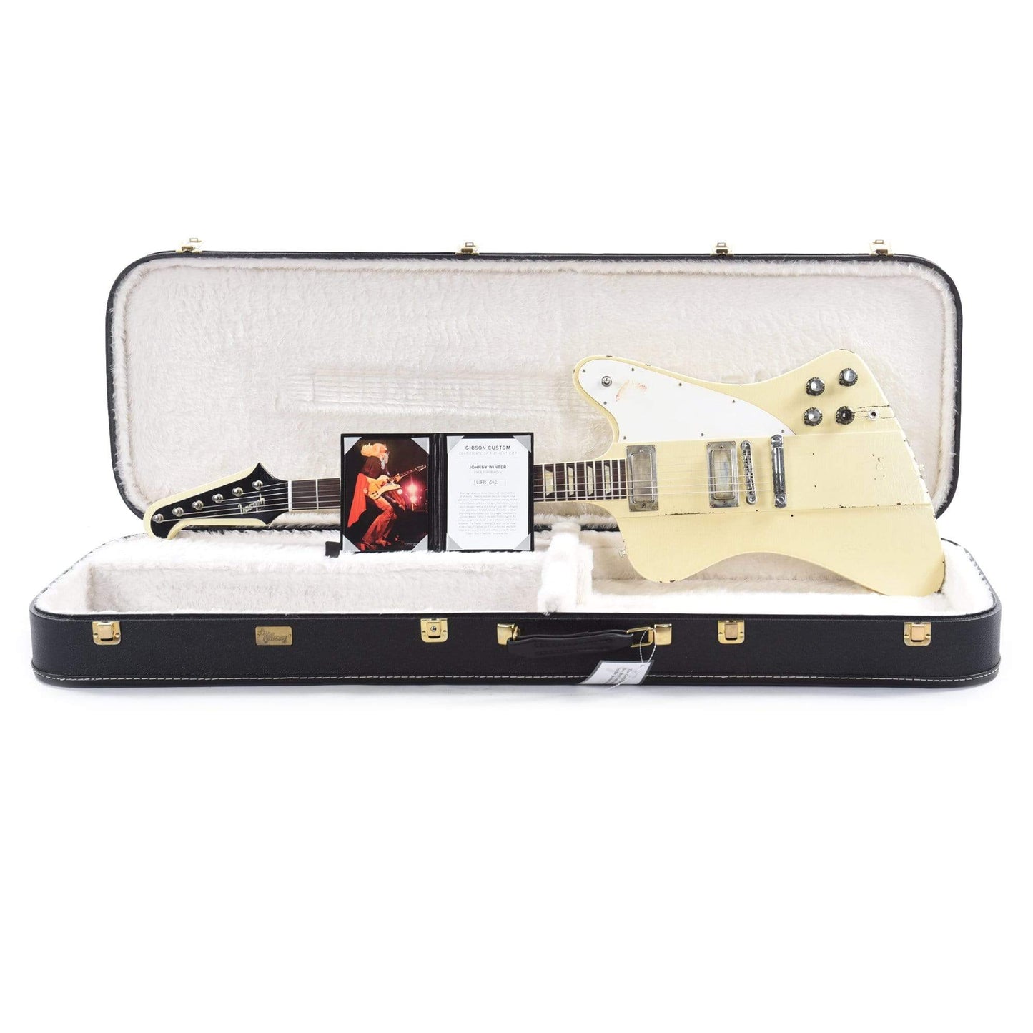 Gibson Custom Johnny Winter 1964 Firebird V Polaris White Bass Guitars / 5-String or More,Electric Guitars / Solid Body