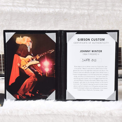 Gibson Custom Johnny Winter 1964 Firebird V Polaris White Bass Guitars / 5-String or More,Electric Guitars / Solid Body