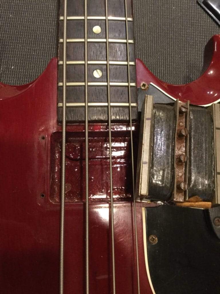 Gibson EB-0 Cherry Refin 1961 Bass Guitars / Short Scale