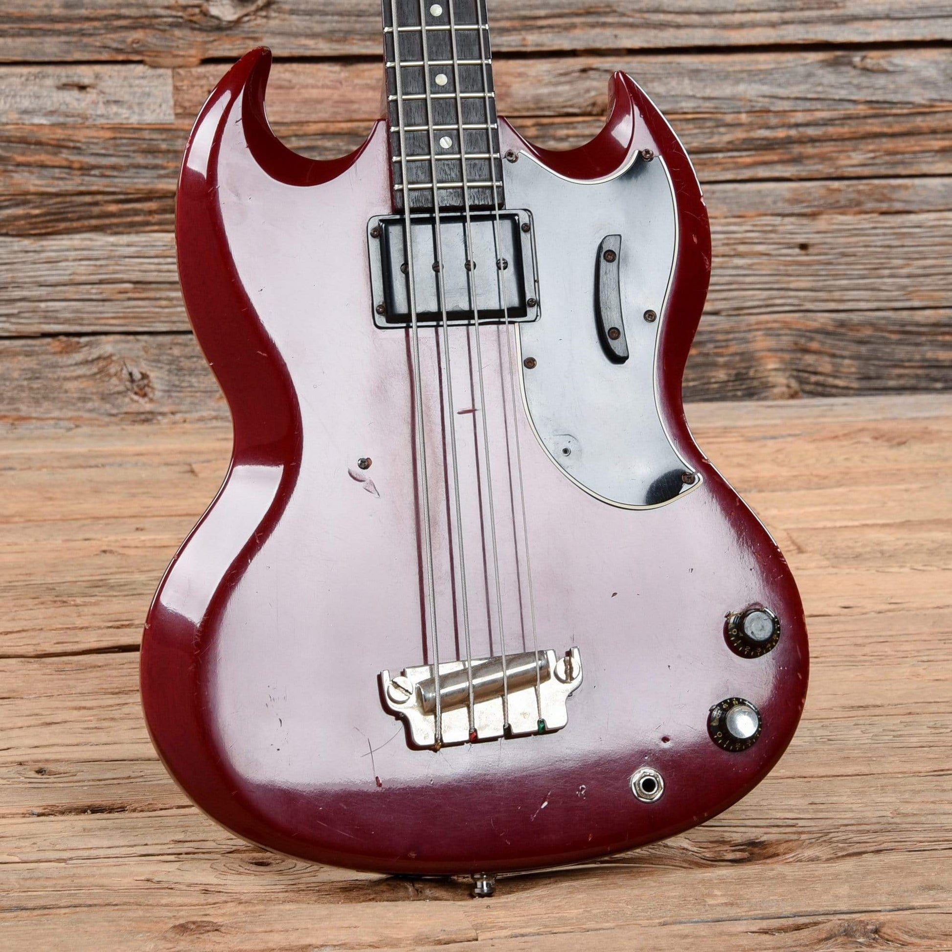 Gibson EB-0 Cherry Refin 1961 Bass Guitars / Short Scale