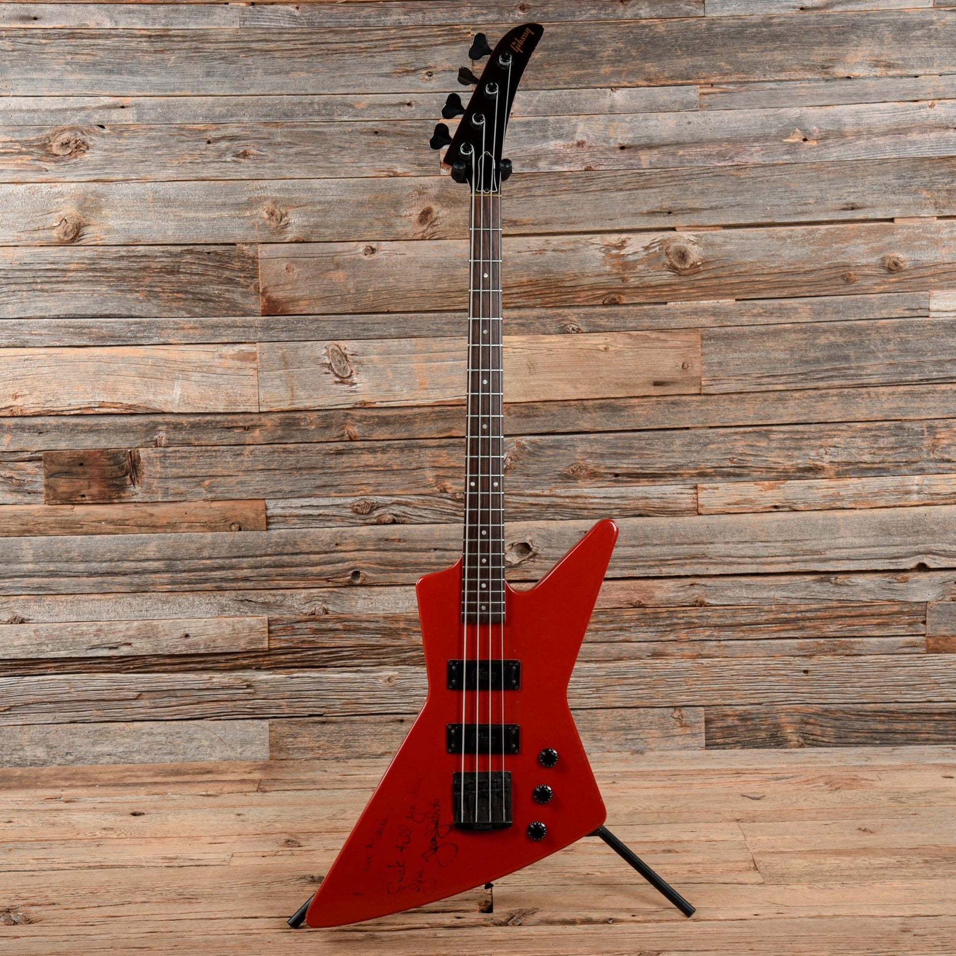 Gibson Explorer Bass Red 1985 Bass Guitars / Short Scale