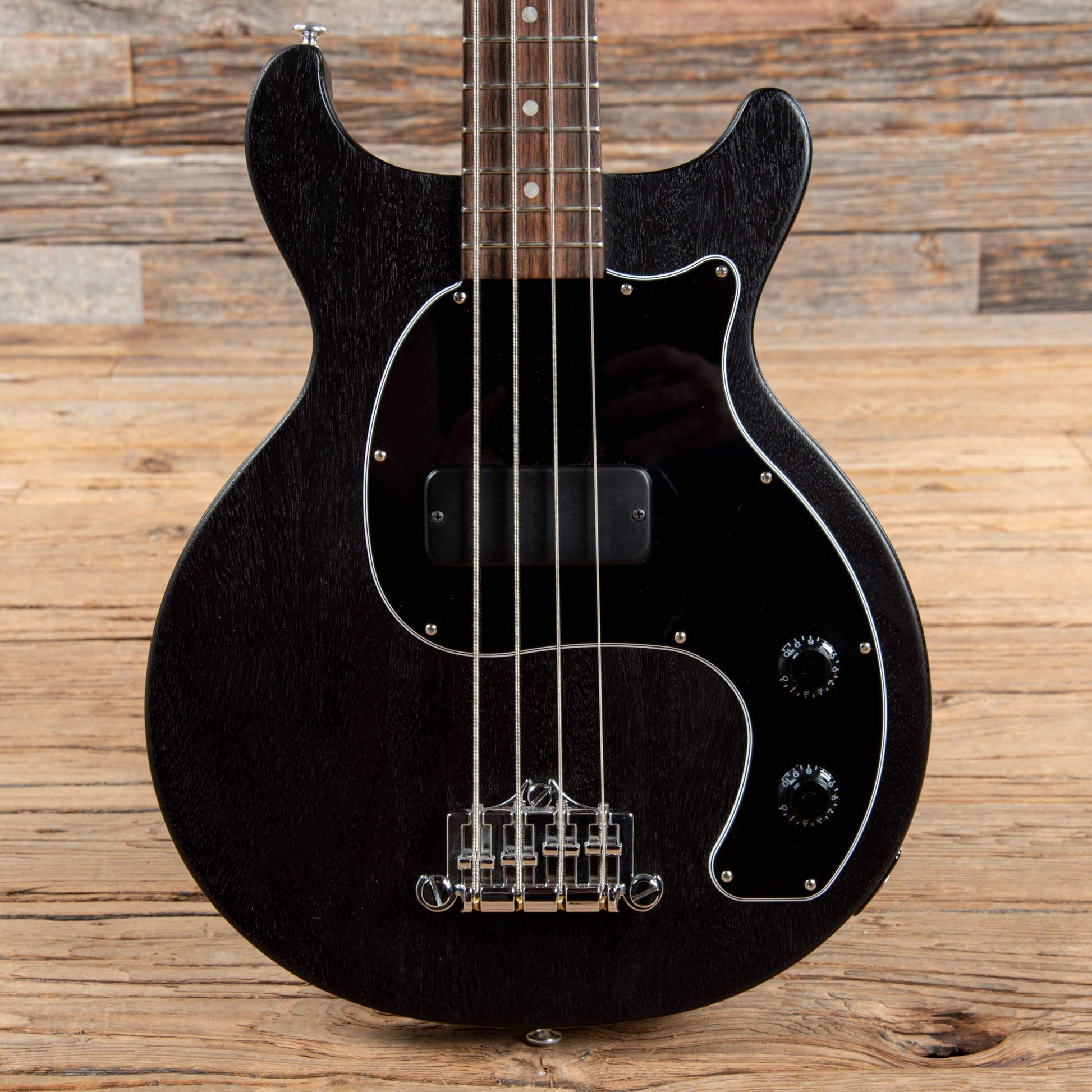 Gibson Les Paul Junior Tribute DC Bass Worn Ebony 2019 Bass Guitars / Short Scale