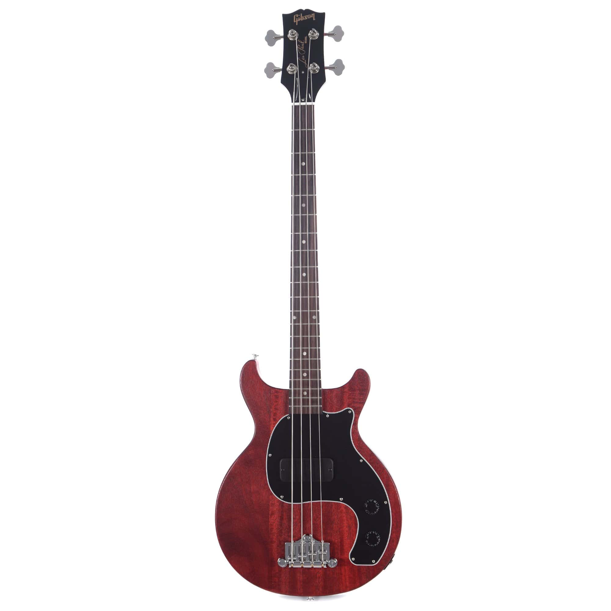 Gibson USA Les Paul Junior Tribute Bass Worn Cherry Bass Guitars / Short Scale