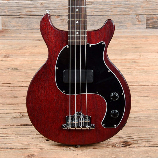 Gibson USA Les Paul Junior Tribute Bass Worn Cherry Bass Guitars / Short Scale