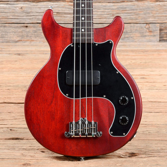 Gibson USA Les Paul Junior Tribute Bass Worn Cherry Bass Guitars / Short Scale