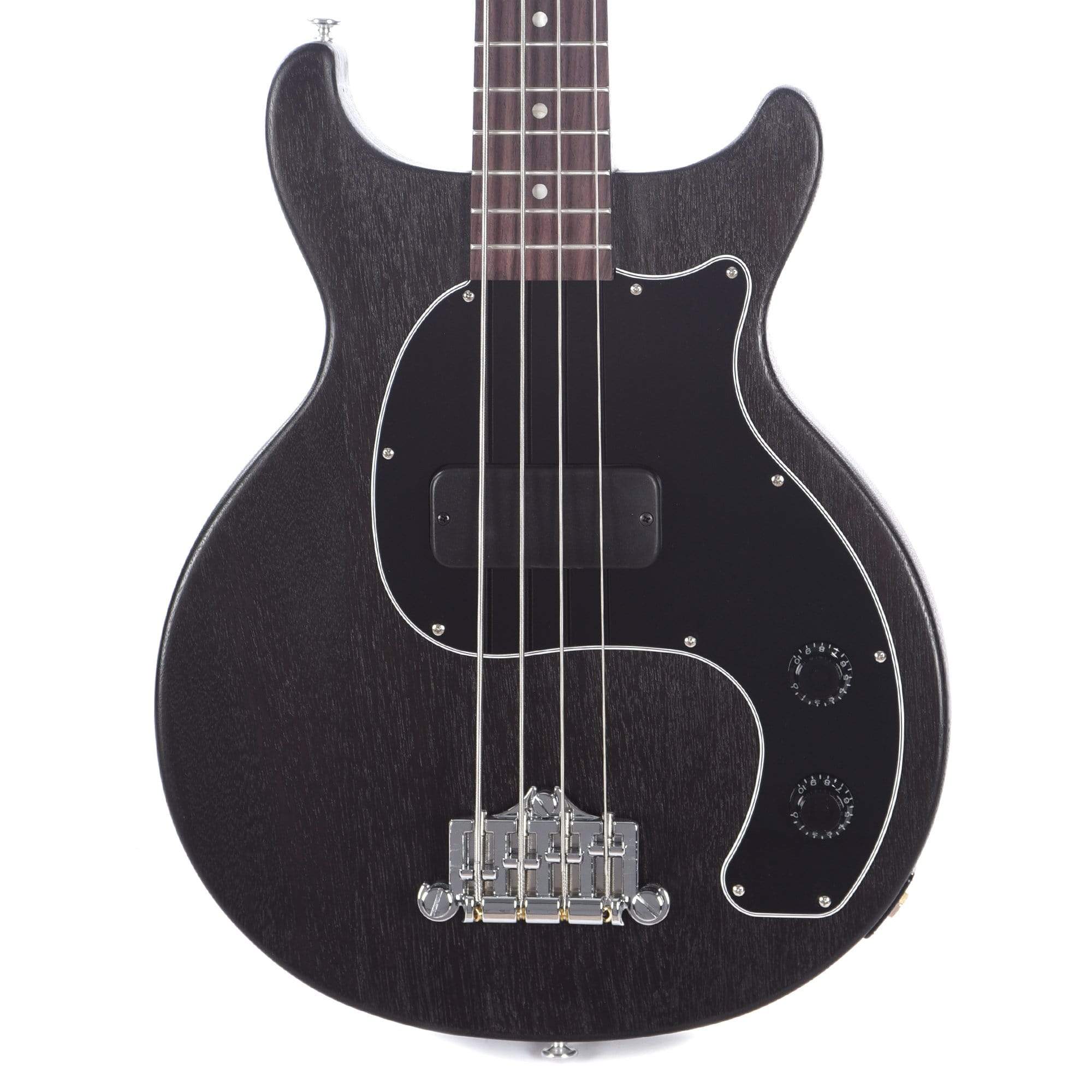 Gibson USA Les Paul Junior Tribute Bass Worn Ebony Bass Guitars / Short Scale