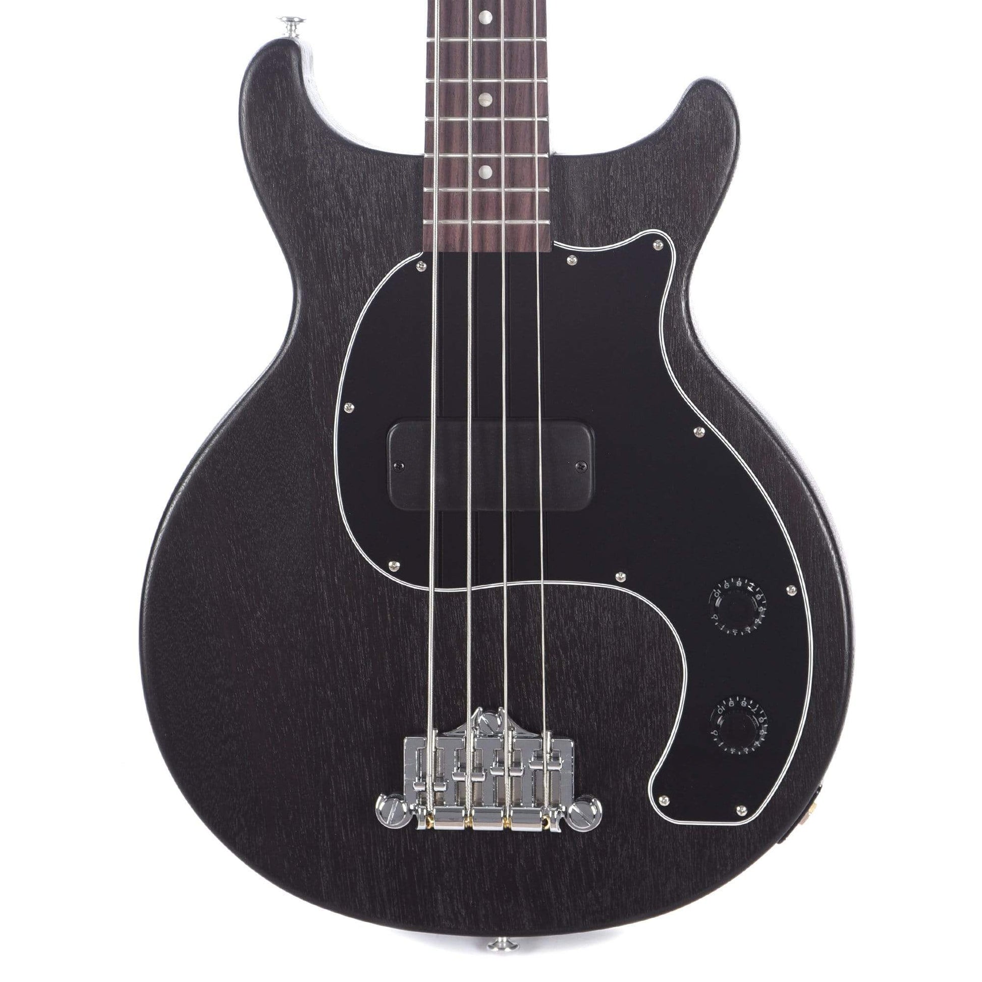 Gibson USA Les Paul Junior Tribute Bass Worn Ebony Bass Guitars / Short Scale