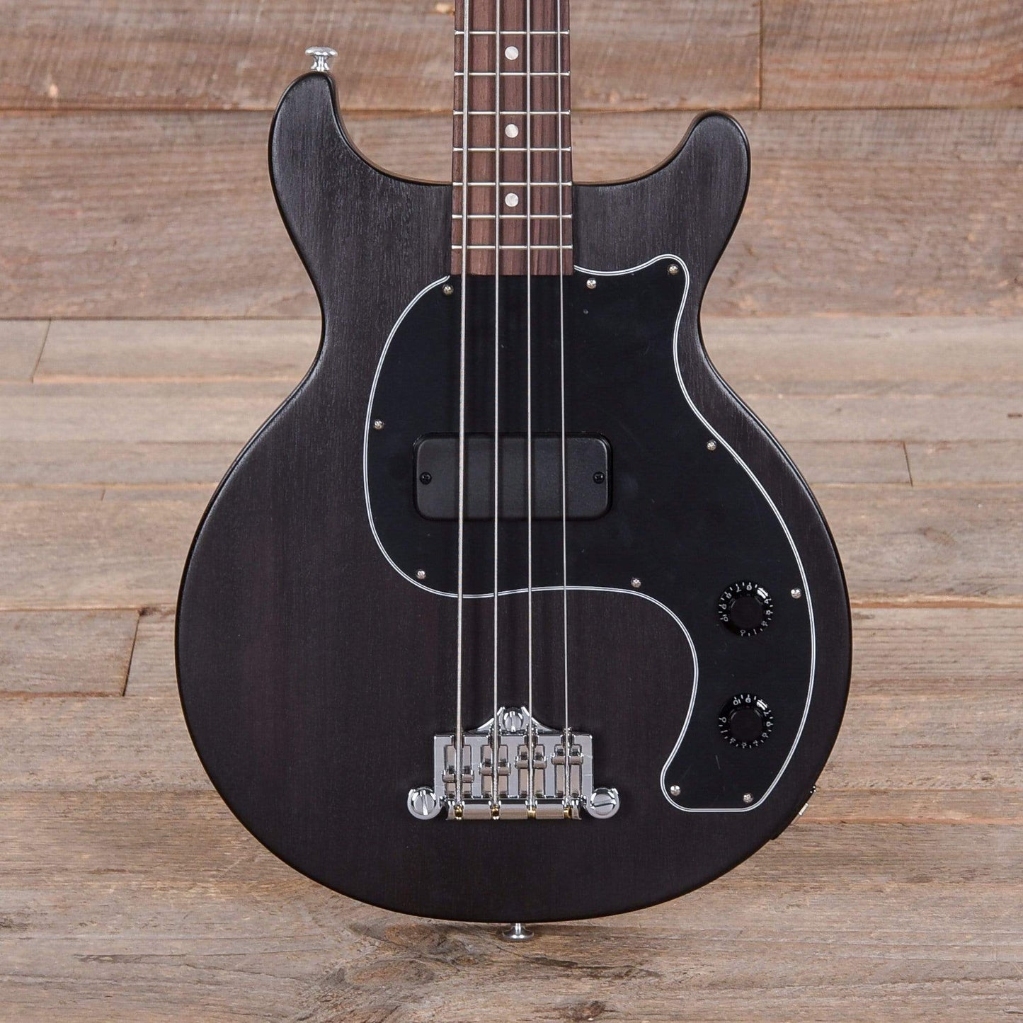 Gibson USA Les Paul Junior Tribute Bass Worn Ebony Bass Guitars / Short Scale