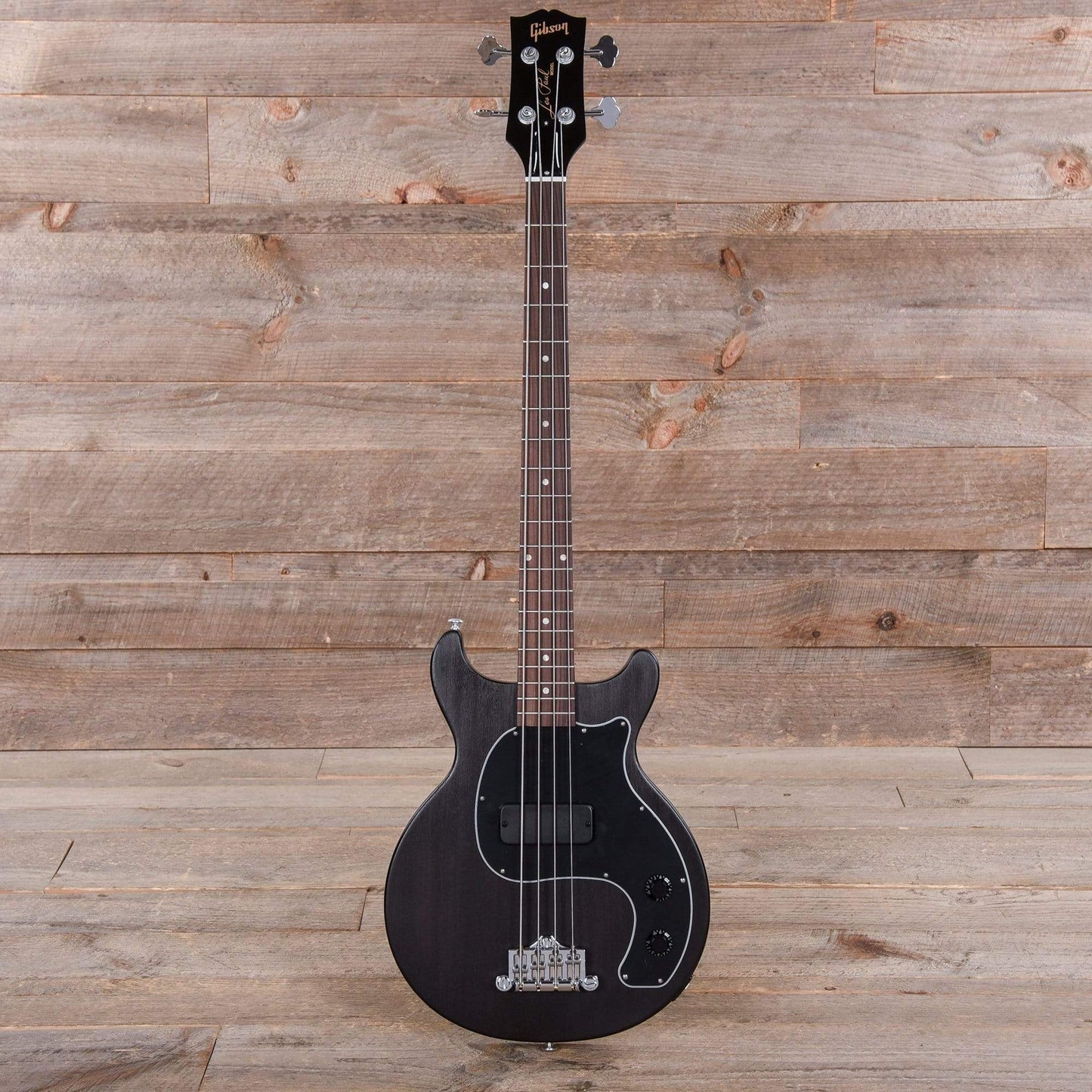 Gibson USA Les Paul Junior Tribute Bass Worn Ebony Bass Guitars / Short Scale