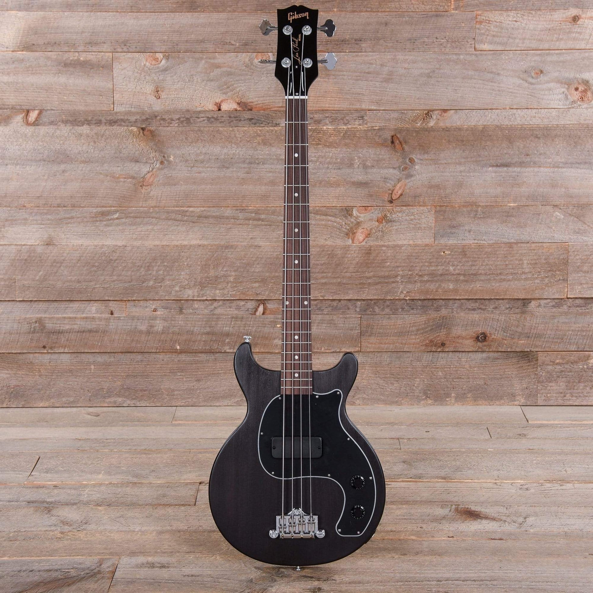 Gibson USA Les Paul Junior Tribute Bass Worn Ebony Bass Guitars / Short Scale