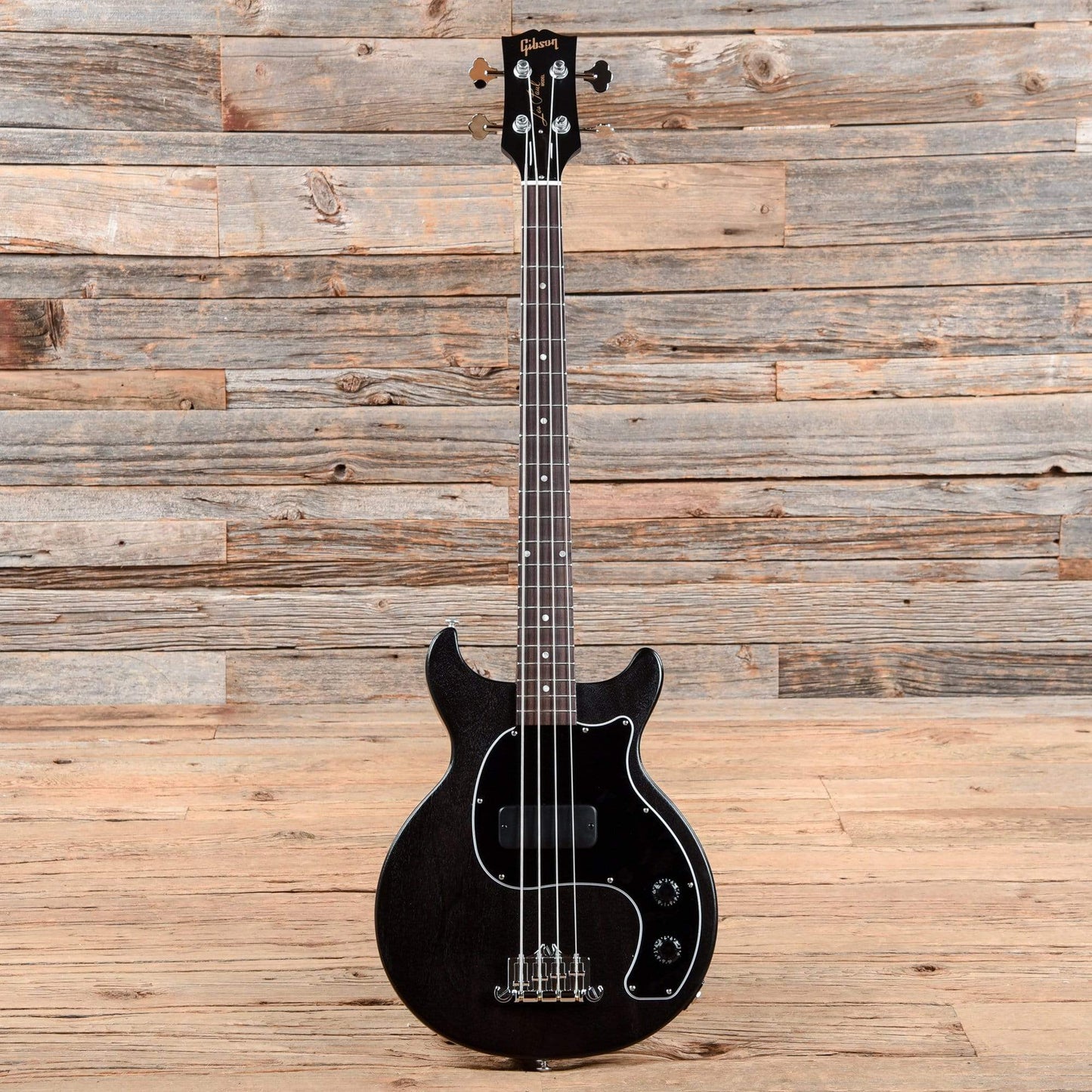 Gibson USA Les Paul Junior Tribute Bass Worn Ebony Bass Guitars / Short Scale