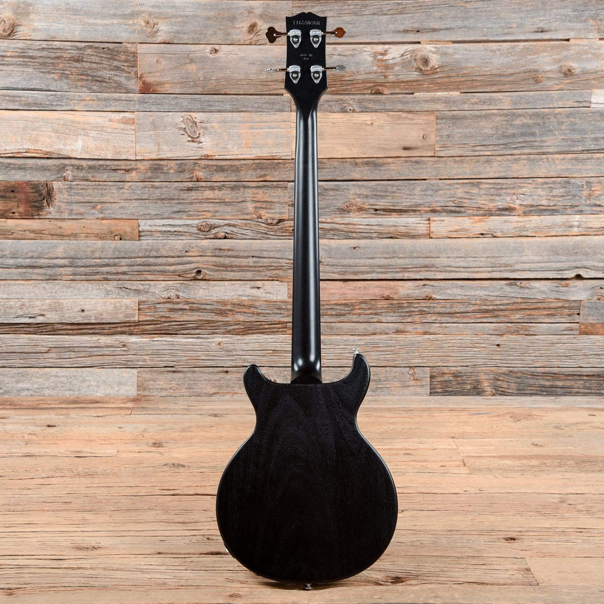 Gibson USA Les Paul Junior Tribute Bass Worn Ebony Bass Guitars / Short Scale