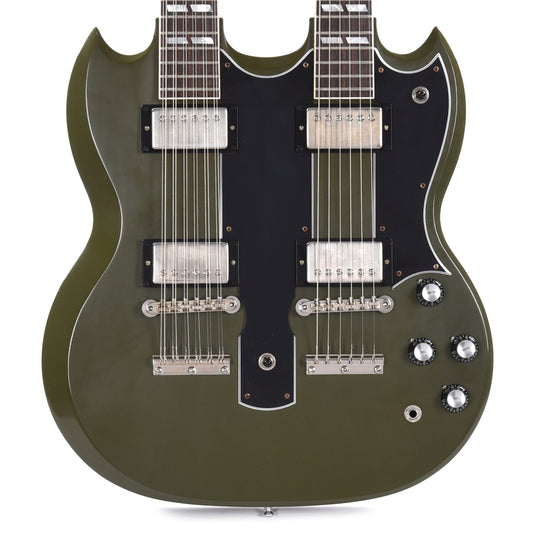 Gibson Custom Shop Murphy Lab EDS-1275 Doubleneck "CME Spec" Ultra Light Aged Antique Olive Drab Electric Guitars / 12-String