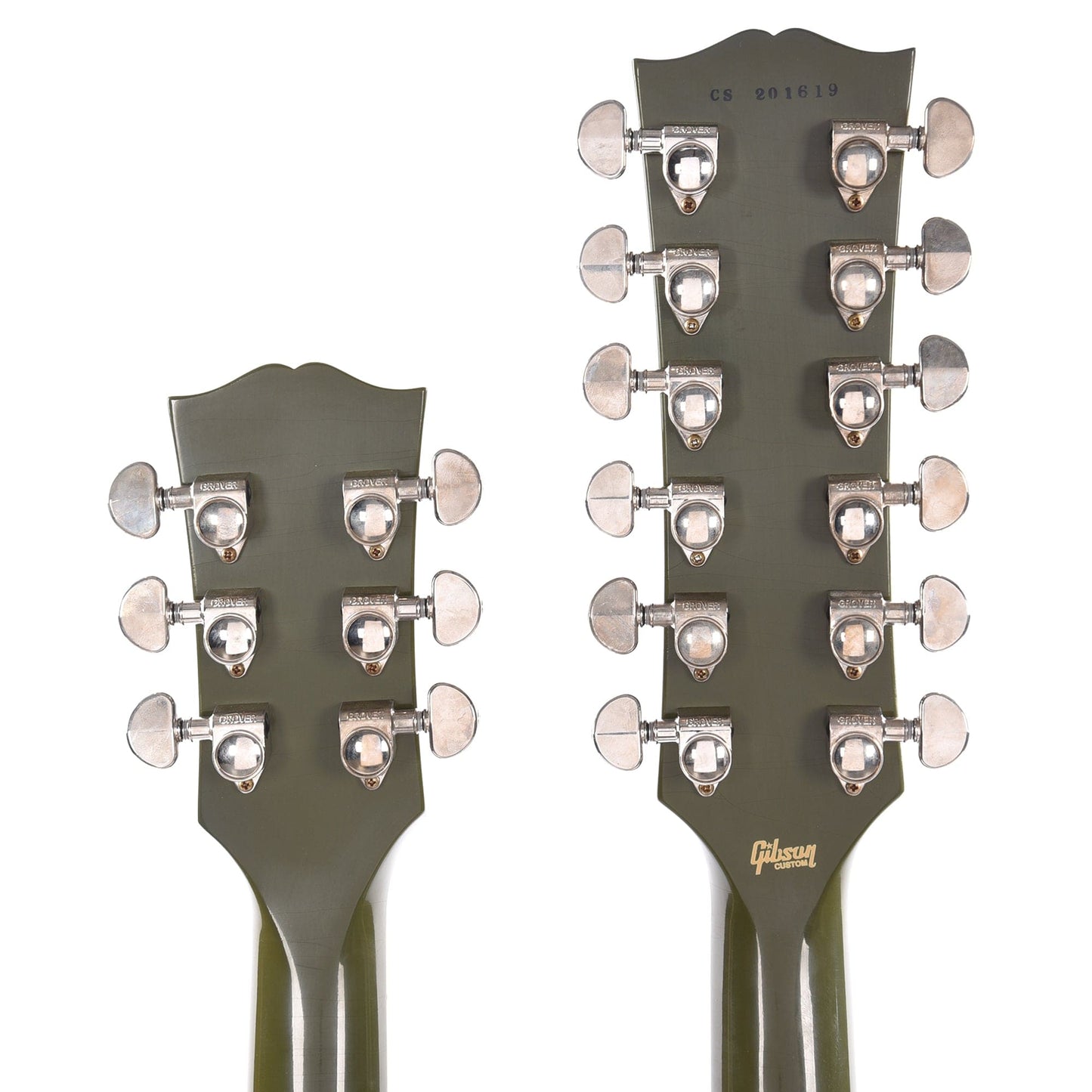 Gibson Custom Shop Murphy Lab EDS-1275 Doubleneck "CME Spec" Ultra Light Aged Antique Olive Drab Electric Guitars / 12-String