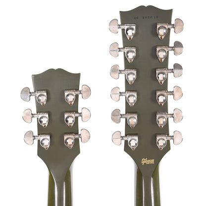 Gibson Custom Shop Murphy Lab EDS-1275 Doubleneck "CME Spec" Ultra Light Aged Antique Olive Drab Electric Guitars / 12-String