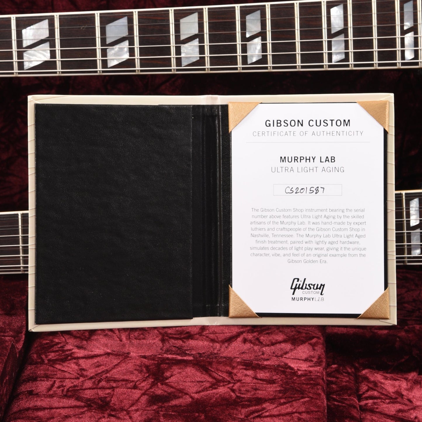 Gibson Custom Shop Murphy Lab EDS-1275 Doubleneck "CME Spec" Ultra Light Aged Heavy Antique Ebony Electric Guitars / 12-String