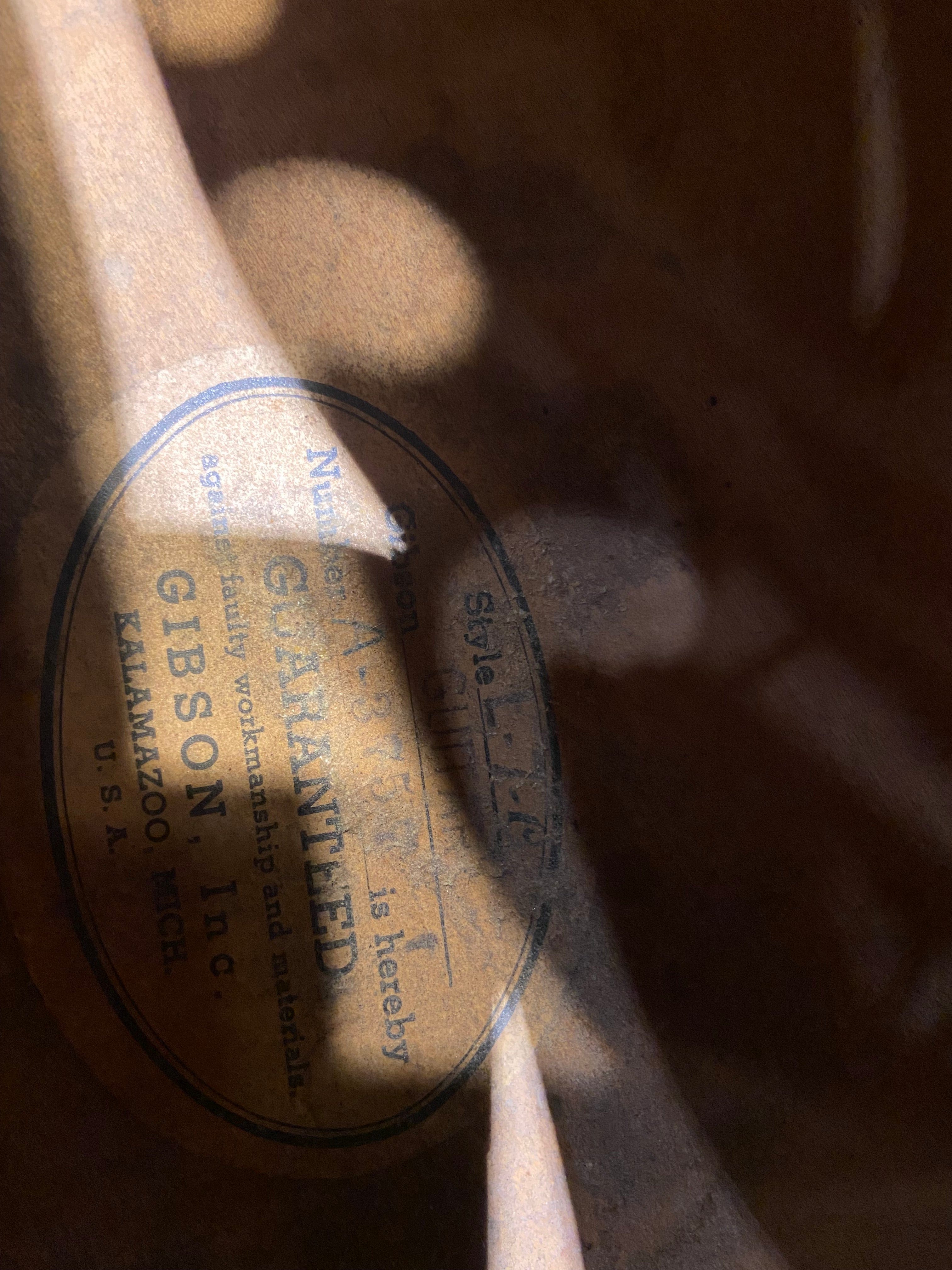 Gibson L7C Double McCarty Pickup Black Aged Refin Ebony 1949 Electric Guitars / Hollow Body