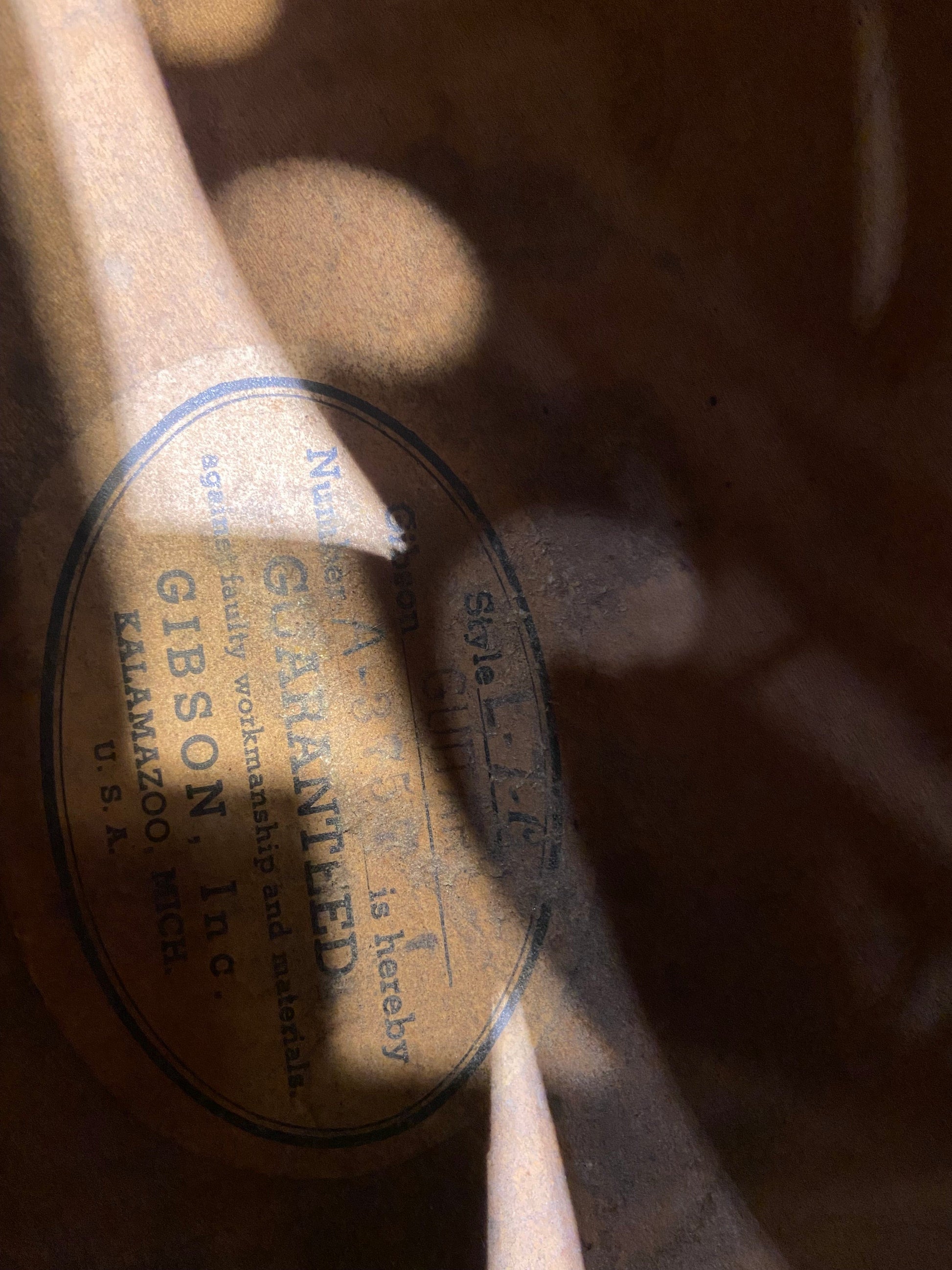 Gibson L7C Double McCarty Pickup Black Aged Refin Ebony 1949 Electric Guitars / Hollow Body