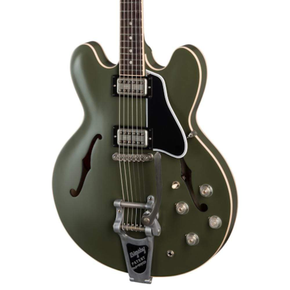Gibson Limited Edition ES-335 Chris Cornell Tribute Limited Olive Drab Electric Guitars / Hollow Body