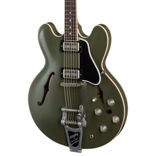 Gibson Limited Edition ES-335 Chris Cornell Tribute Limited Olive Drab Electric Guitars / Hollow Body